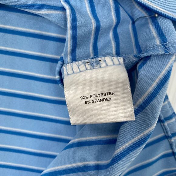 Peter Millar Polo Shirt Mens Sz XL Blue Summer Comfort Stretch Golf Performance - Picture 9 of 13